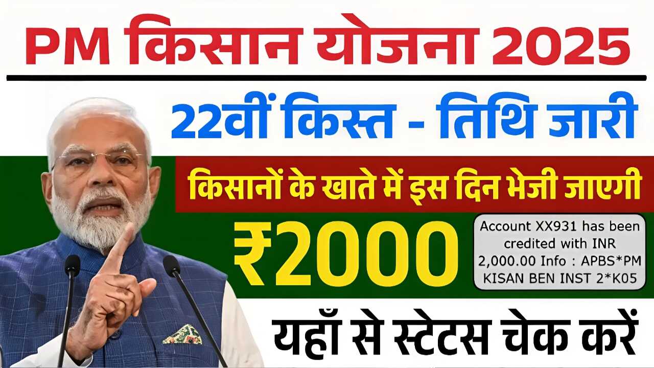 PM Kisan 22th Installment Date